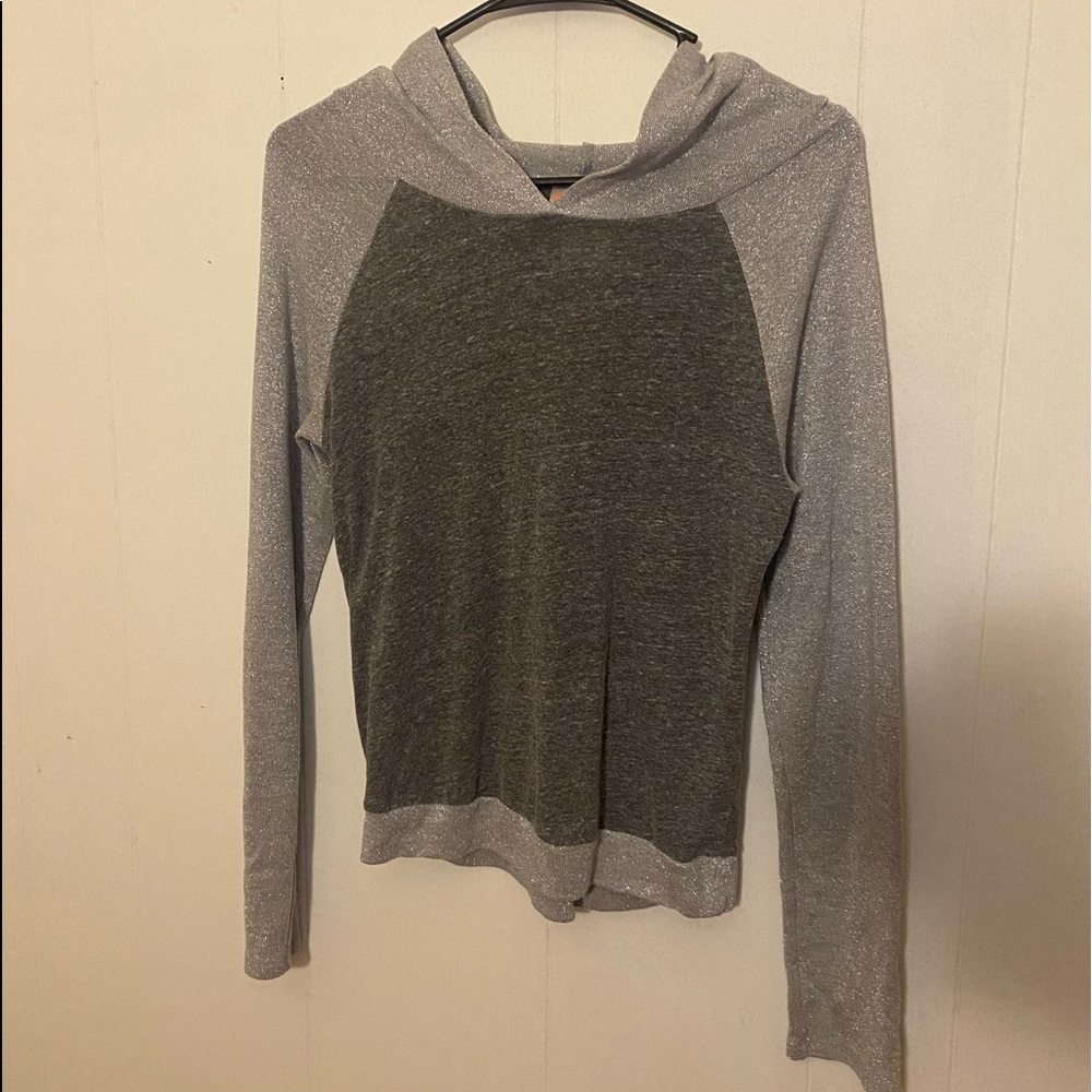 Sparkle grey hoodie